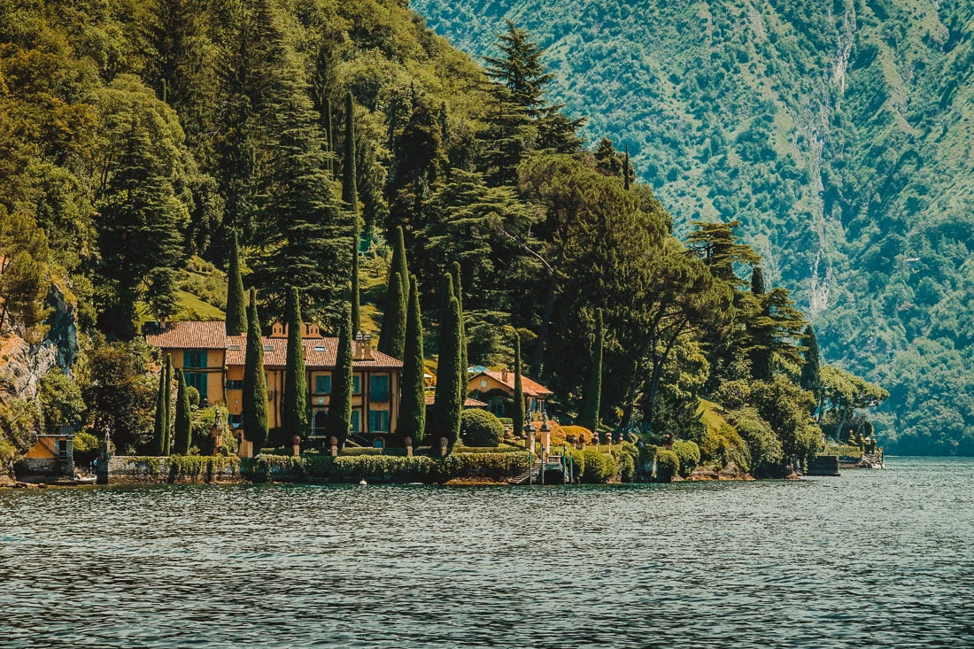 Elegant Lake Como wedding venue terrace overlooking the lake and mountains